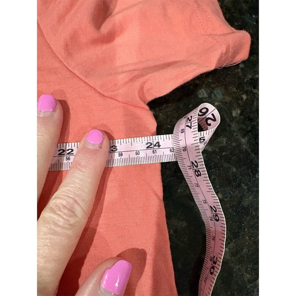 George Men's T-Shirt XL Orange Moisture Wicking Crew Neck Short Sleeve - Picture 3 of 5